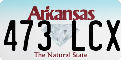 AR license plate 473LCX