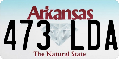 AR license plate 473LDA