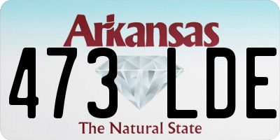 AR license plate 473LDE