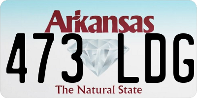 AR license plate 473LDG