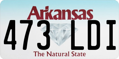 AR license plate 473LDI