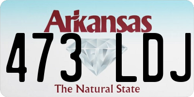 AR license plate 473LDJ