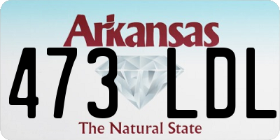 AR license plate 473LDL
