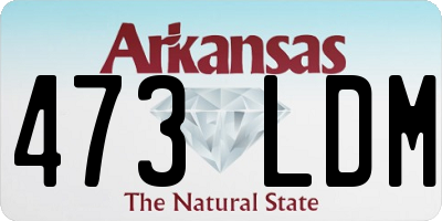 AR license plate 473LDM