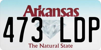 AR license plate 473LDP