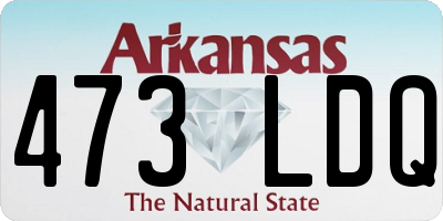 AR license plate 473LDQ