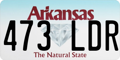AR license plate 473LDR