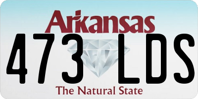 AR license plate 473LDS