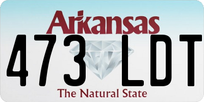 AR license plate 473LDT