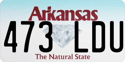 AR license plate 473LDU
