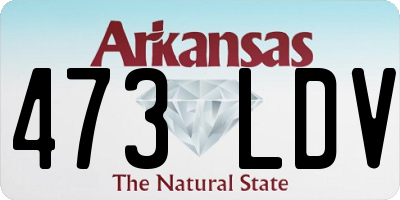 AR license plate 473LDV
