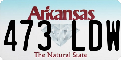 AR license plate 473LDW