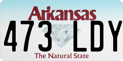 AR license plate 473LDY
