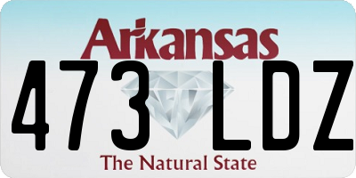 AR license plate 473LDZ
