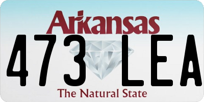 AR license plate 473LEA