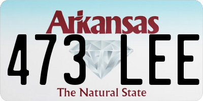 AR license plate 473LEE