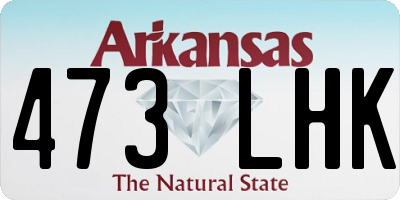 AR license plate 473LHK