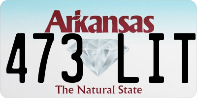AR license plate 473LIT