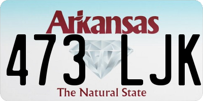 AR license plate 473LJK