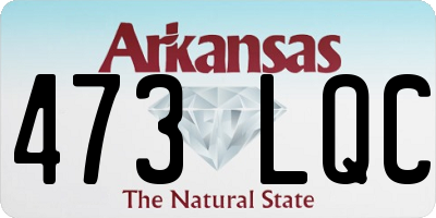 AR license plate 473LQC