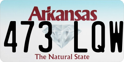 AR license plate 473LQW