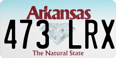 AR license plate 473LRX