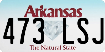 AR license plate 473LSJ
