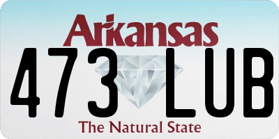 AR license plate 473LUB