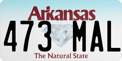 AR license plate 473MAL
