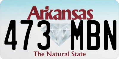 AR license plate 473MBN