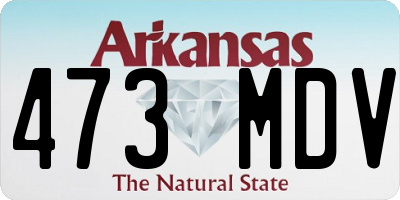 AR license plate 473MDV