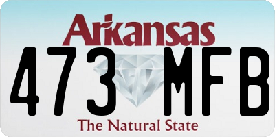 AR license plate 473MFB