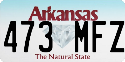 AR license plate 473MFZ