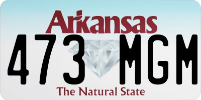 AR license plate 473MGM