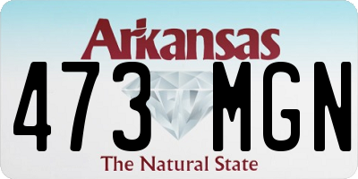 AR license plate 473MGN