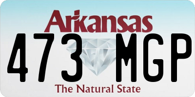 AR license plate 473MGP