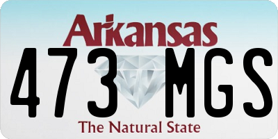 AR license plate 473MGS
