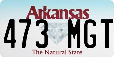 AR license plate 473MGT