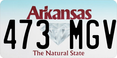 AR license plate 473MGV