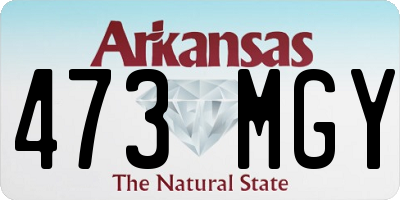AR license plate 473MGY