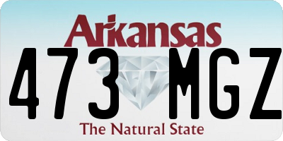 AR license plate 473MGZ
