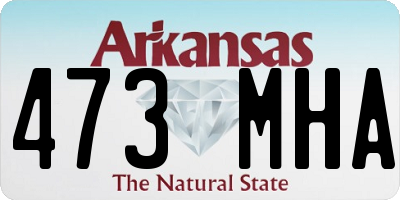 AR license plate 473MHA