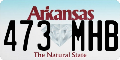 AR license plate 473MHB