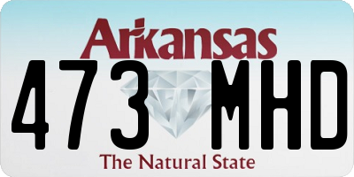 AR license plate 473MHD