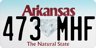 AR license plate 473MHF