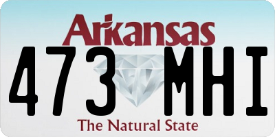 AR license plate 473MHI