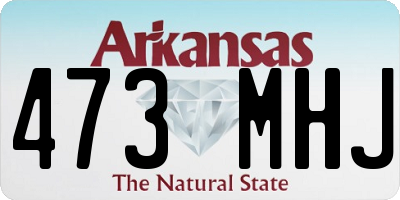 AR license plate 473MHJ
