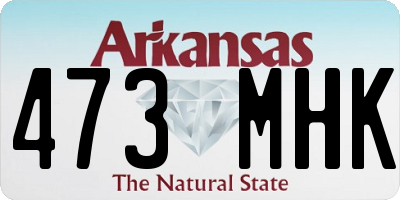 AR license plate 473MHK