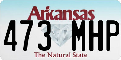 AR license plate 473MHP