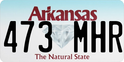 AR license plate 473MHR
